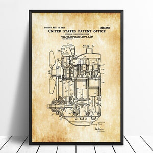 1935 Internal Combustion Engine Patent